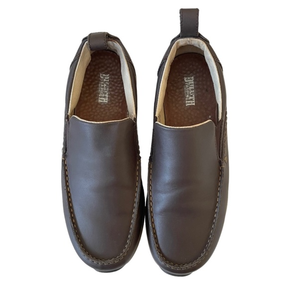 Duluth Trading Co Men's Size 10M Tower Hill Brown Leather Slip On Loafer Shoes - Picture 3 of 11